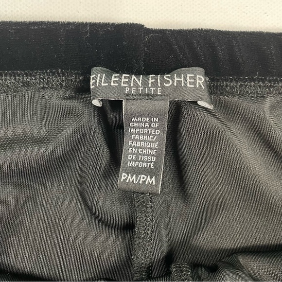 Eileen Fisher Black Velvet Leggings – Petite Medium - Whimsigoth Fall Cozy - Picture 6 of 11